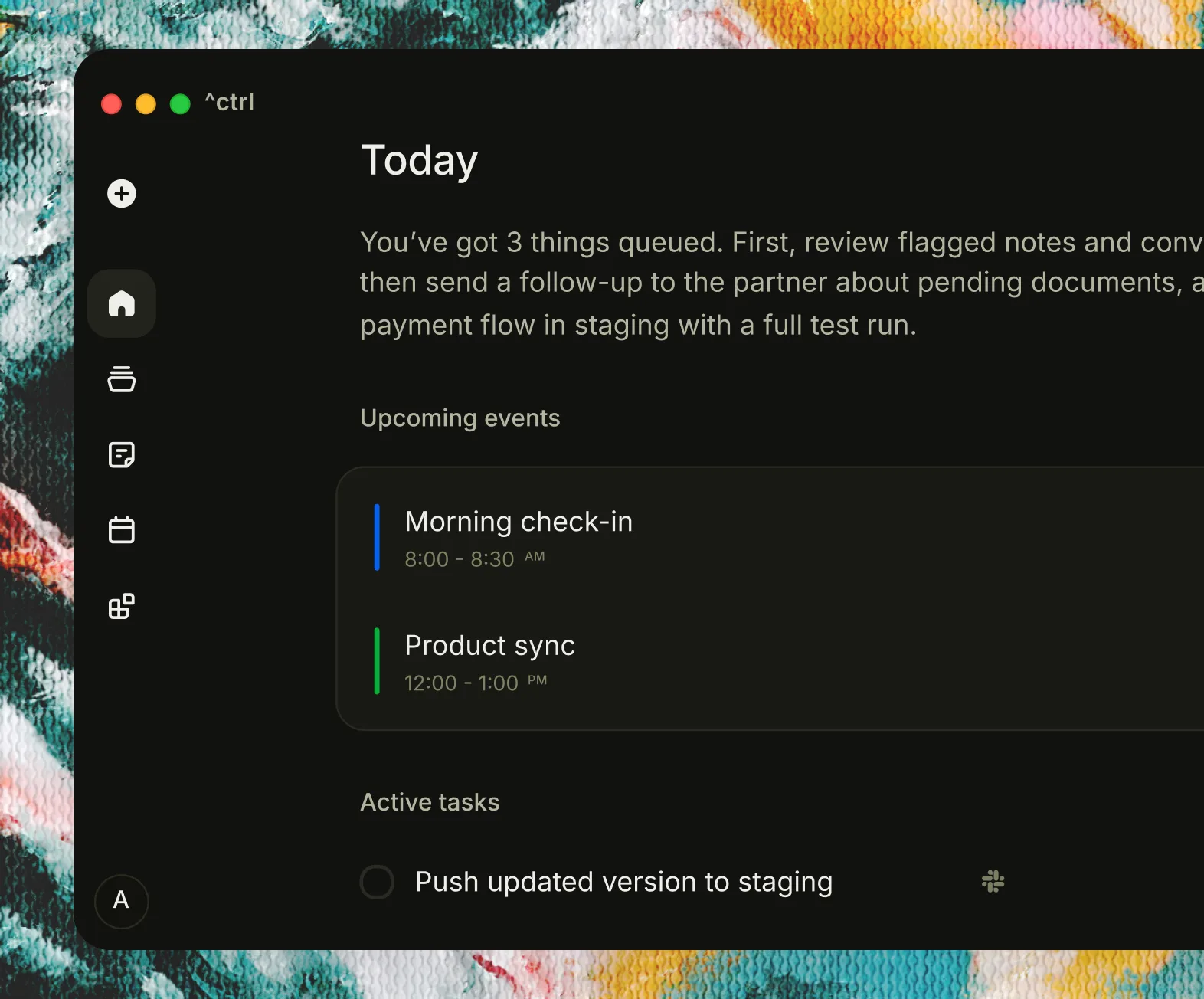 Ctrl mobile theme preview showing light and dark appearance options.